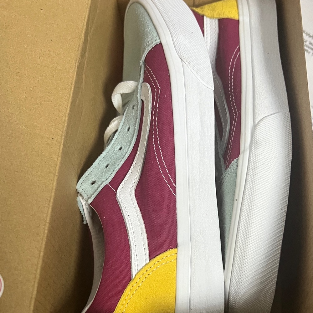 Vans Kids' Sneakers - Red, Yellow, and Light Blue